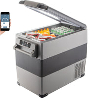 12 Volt Refrigerator, 58 Quart Car Refrigerator, Dual Zone Portable Refrigerator,RV Refrigerator With 12/24V DC And 110-240V AC, Freezer Fridge Cooler, For Car, RV, Camping And Home Use